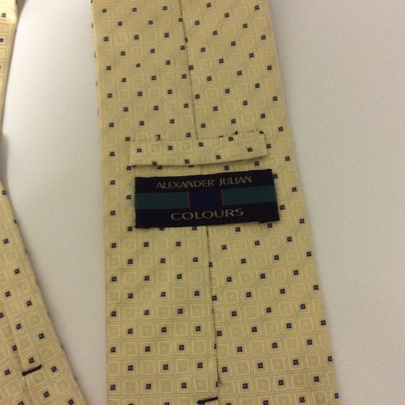 Men’s Silk Tie by Alexander Julian Colours - Picture 2 of 2